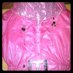 Ladies Coogi Pink Sequined Fashion Jacket